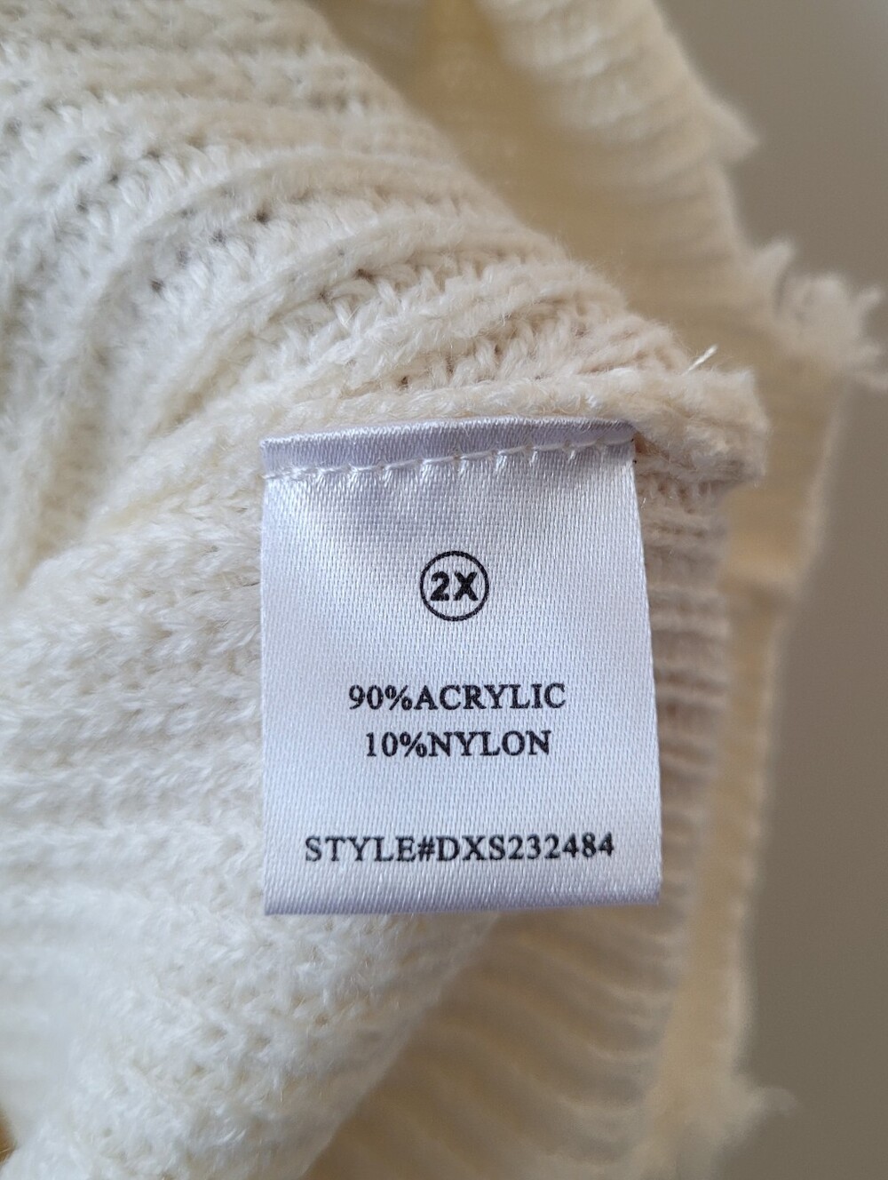 Fashion Nova Aurora Sweater Skirt Set Knit Maxi Skirt in Cream Plus Size 2X NWT - Picture 13 of 16